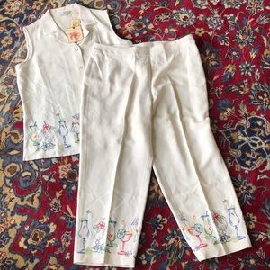 Tommy Bahama set beautiful silk size large 12 14